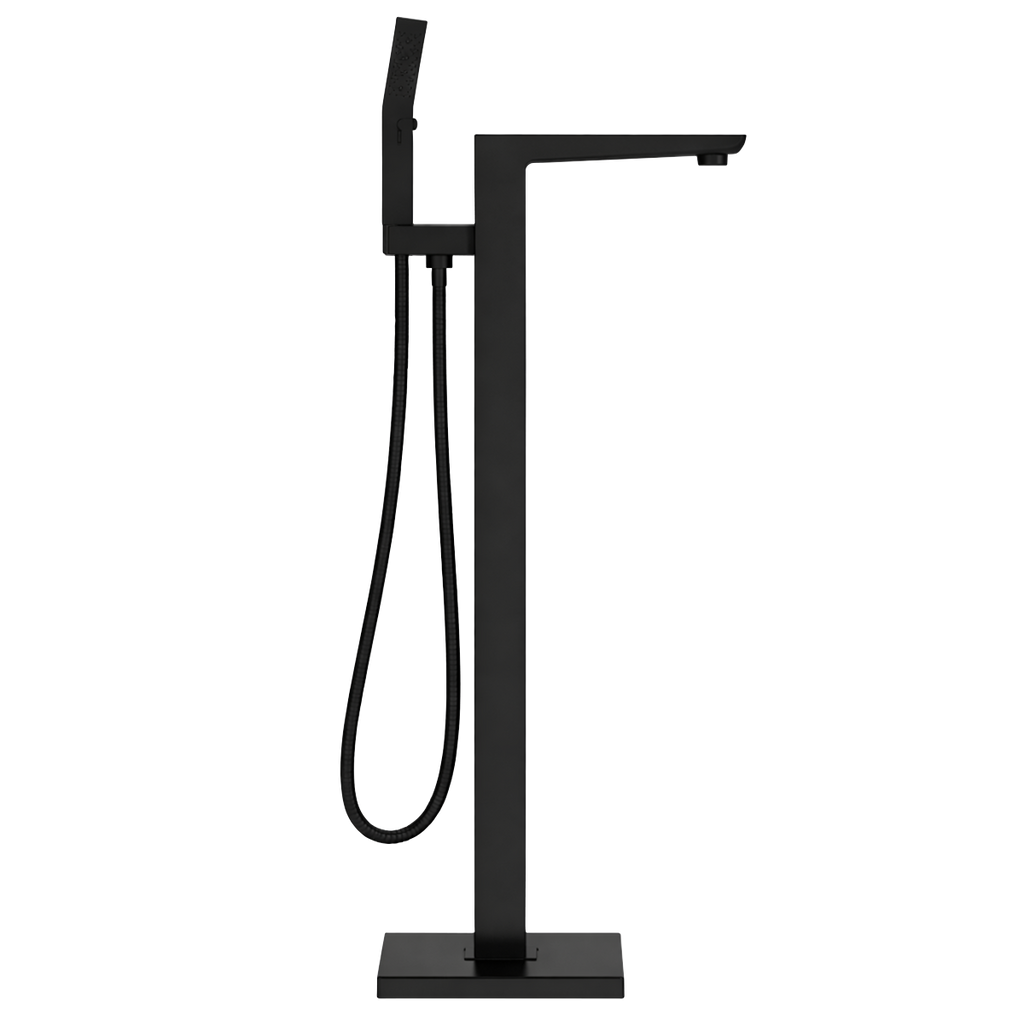 Freestanding Bath Mixer Tap with Shower - Matt Black DH401