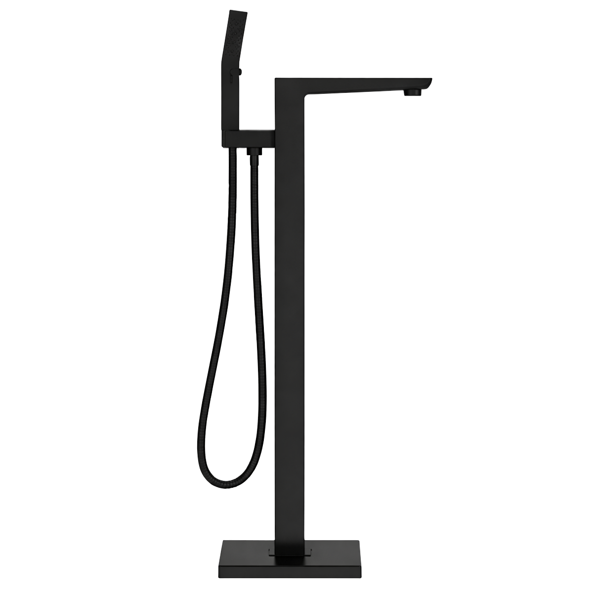 Freestanding Bath Mixer Tap with Shower - Matt Black DH401