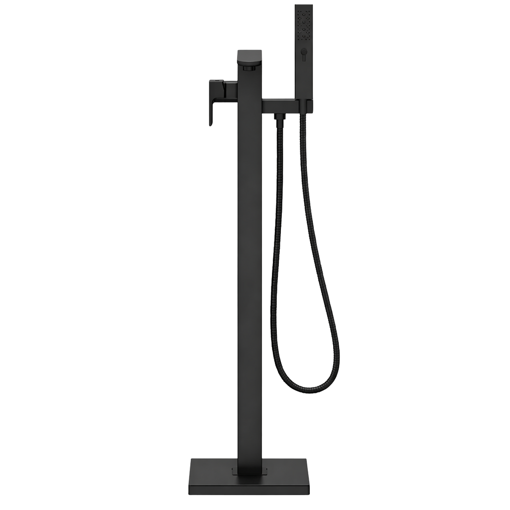 Freestanding Bath Mixer Tap with Shower - Matt Black DH401