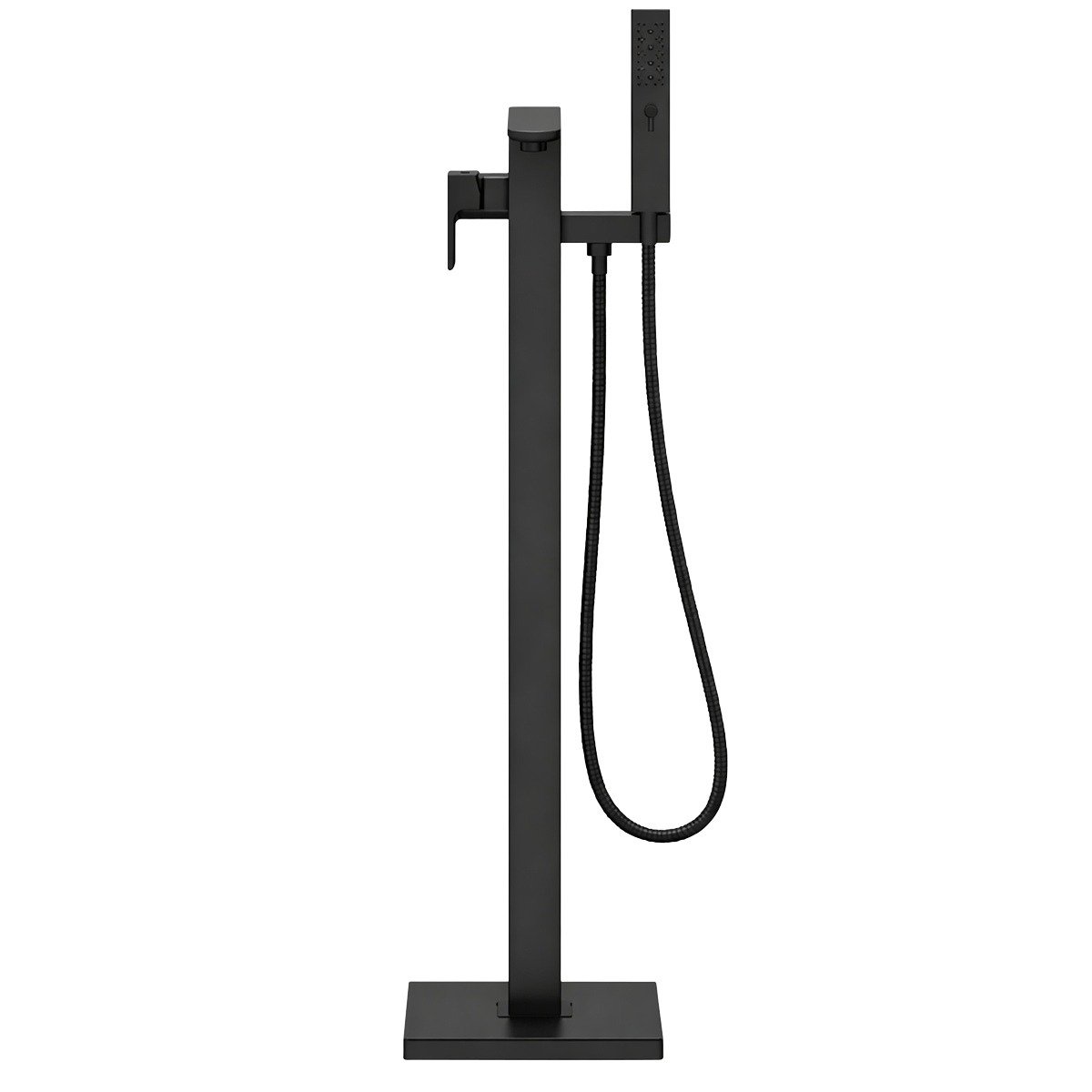 Freestanding Bath Mixer Tap with Shower - Matt Black DH401