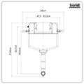 Concealed Cistern with Long Flush Pipe, Dual Operation, Multi-Inlet & Anti-Condensation Shell DH402