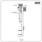 Slimline Low Level Concealed Cistern with Metal Frame & Dual Operation DH403