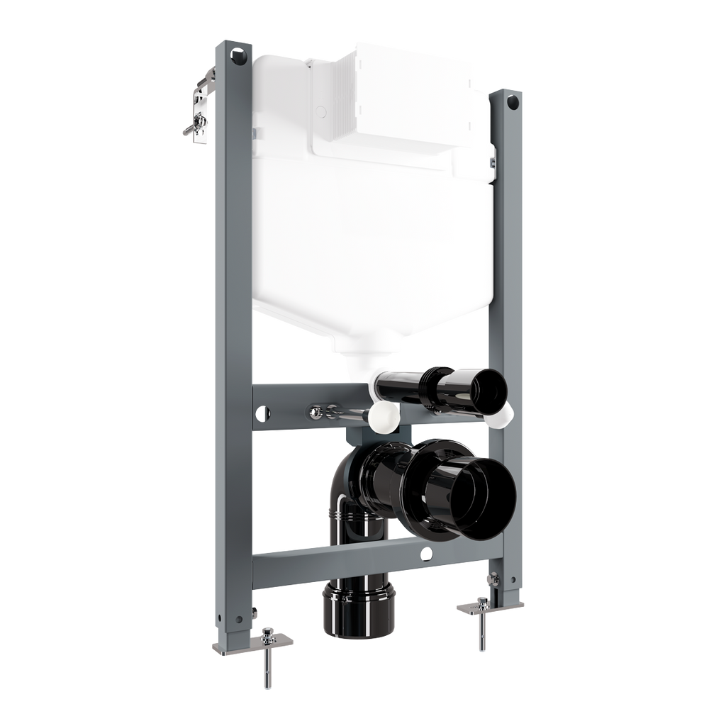 Slimline Low Level Concealed Cistern with Metal Frame & Dual Operation DH403