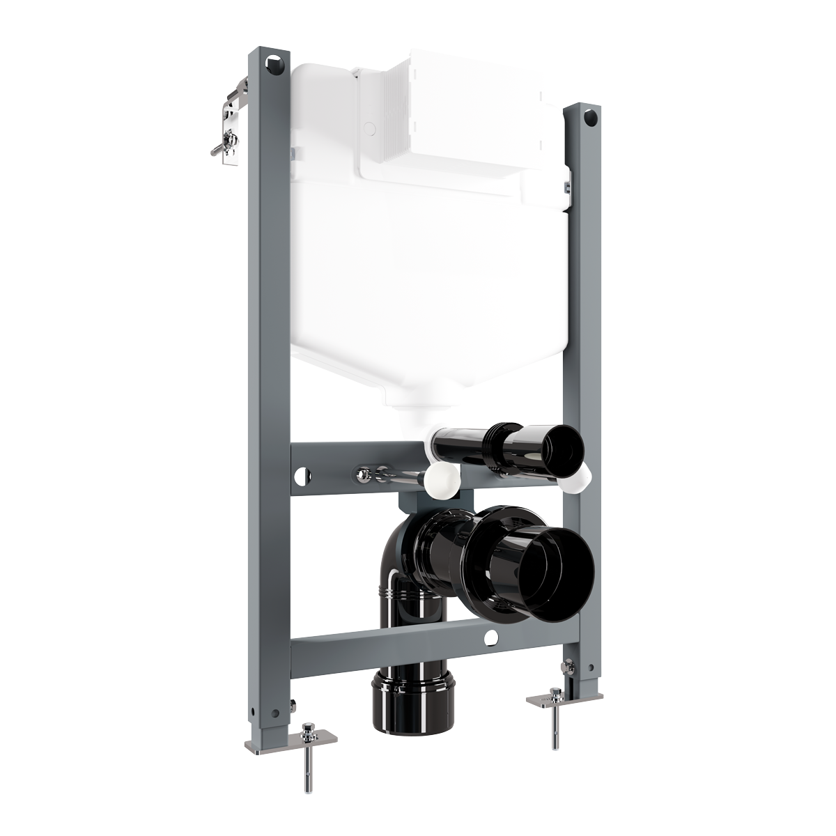 Slimline Low Level Concealed Cistern with Metal Frame & Dual Operation DH403