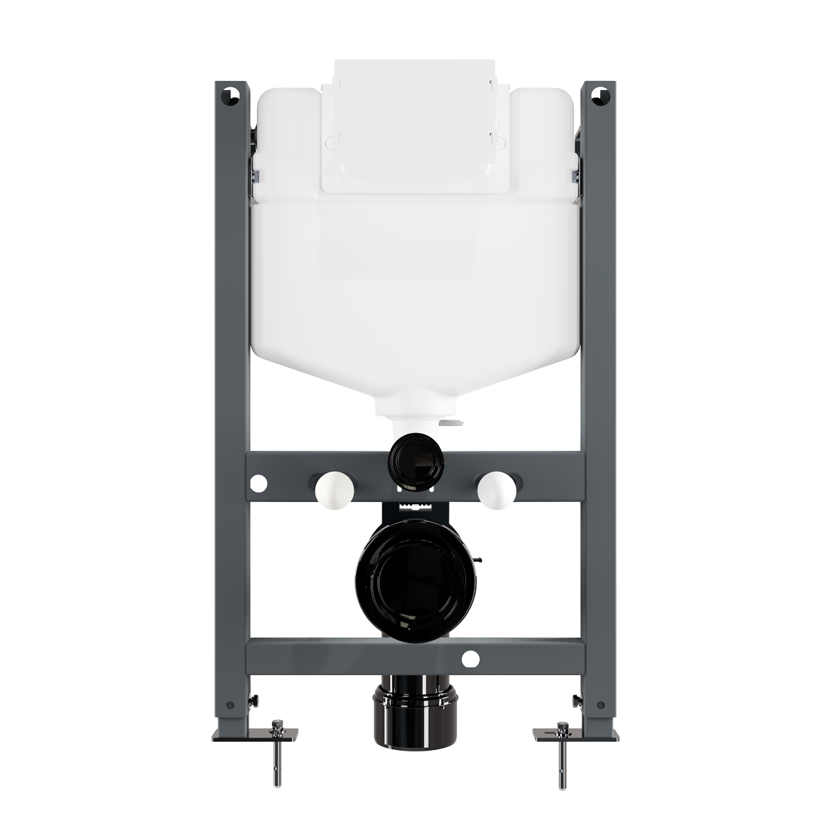 Slimline Low Level Concealed Cistern with Metal Frame & Dual Operation DH403