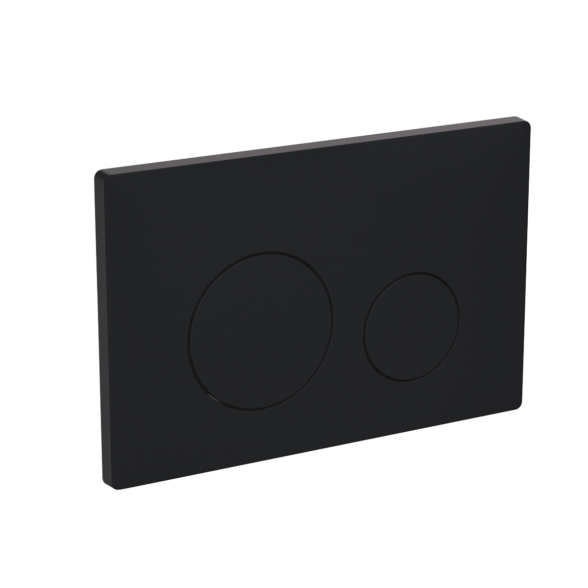 Matt Black Toilet Flush Plate with Dual Flush DH406