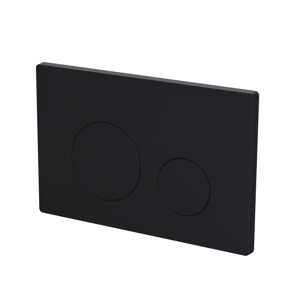 Matt Black Toilet Flush Plate with Dual Flush DH406