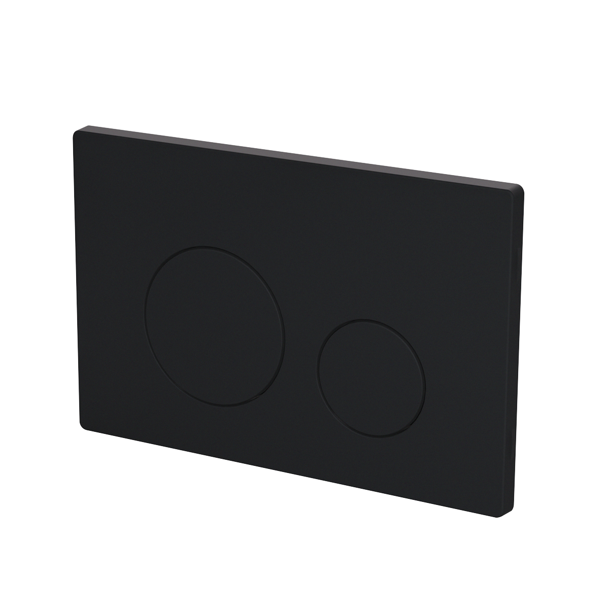 Matt Black Toilet Flush Plate with Dual Flush DH406