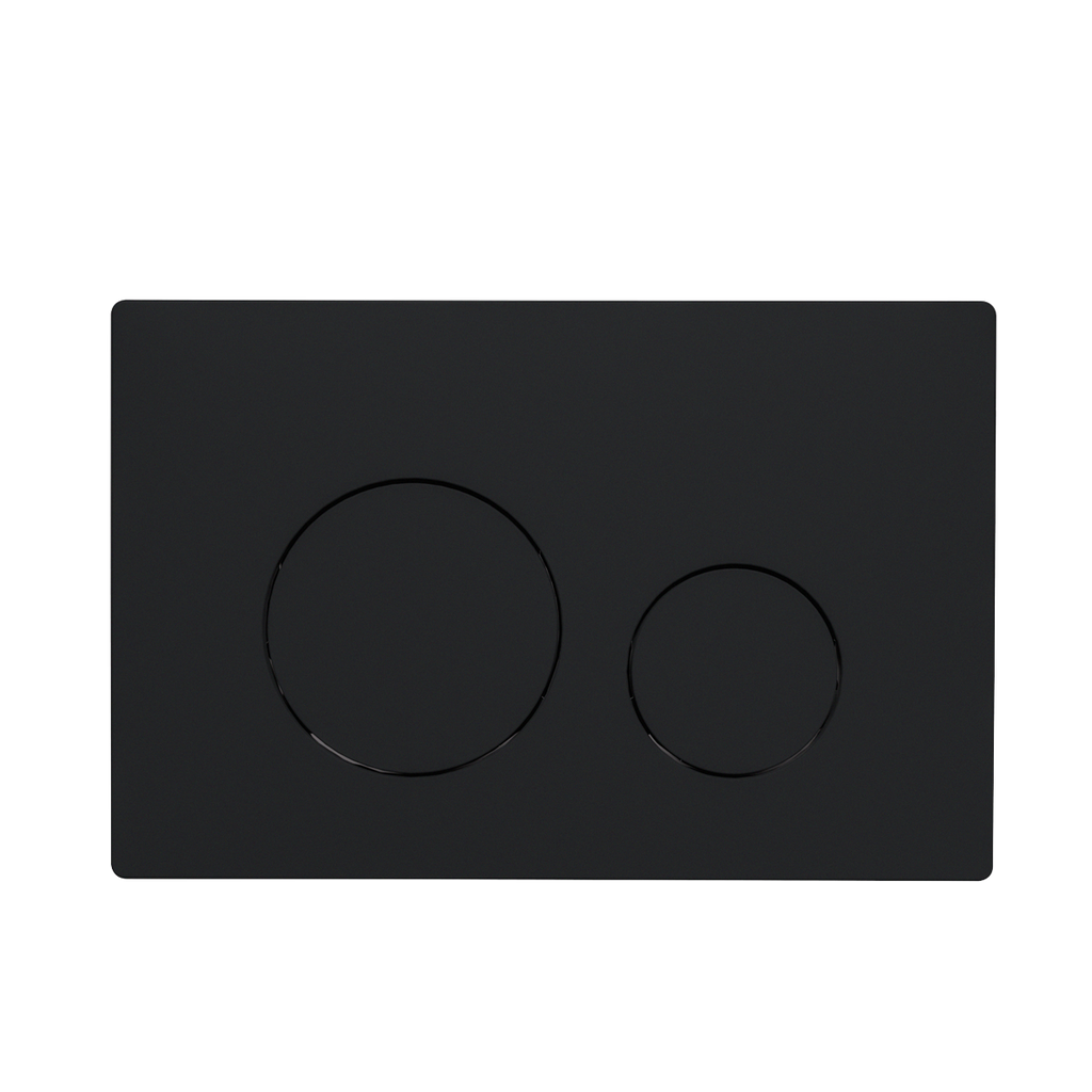 Matt Black Toilet Flush Plate with Dual Flush DH406