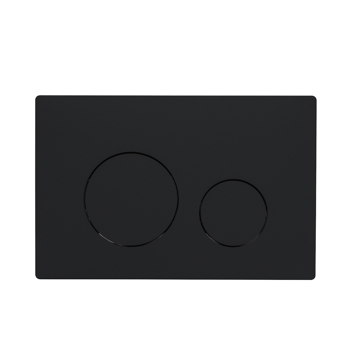 Matt Black Toilet Flush Plate with Dual Flush DH406