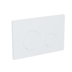 Matt White Toilet Flush Plate with Dual Flush DH407
