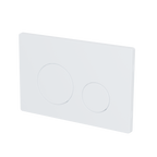 Matt White Toilet Flush Plate with Dual Flush DH407