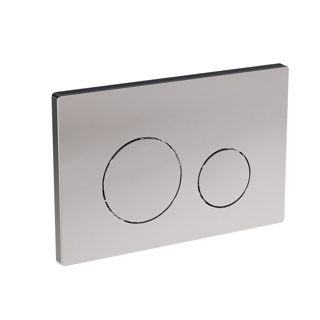 Chrome Toilet Flush Plate with Dual Flush DH408