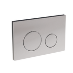 Chrome Toilet Flush Plate with Dual Flush DH408