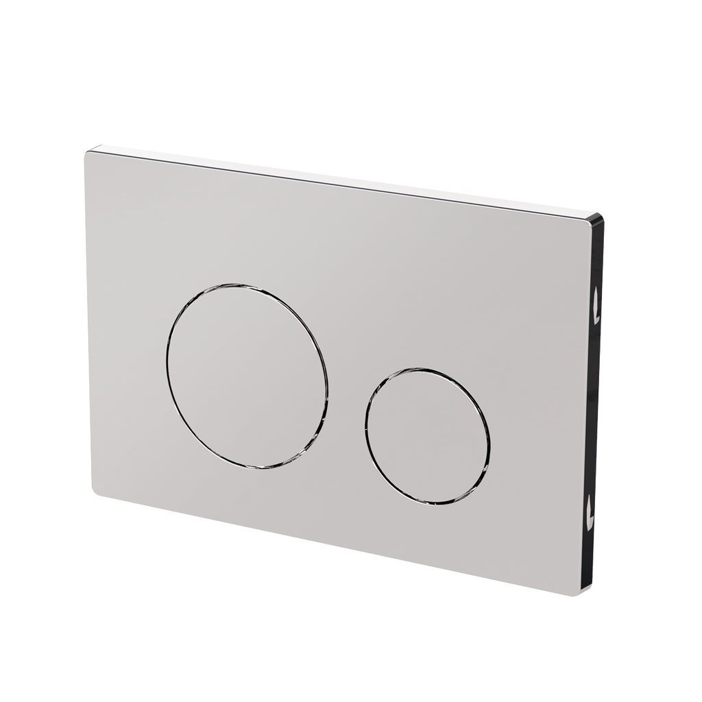 Chrome Toilet Flush Plate with Dual Flush DH408