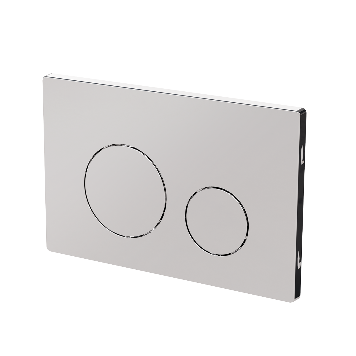 Chrome Toilet Flush Plate with Dual Flush DH408