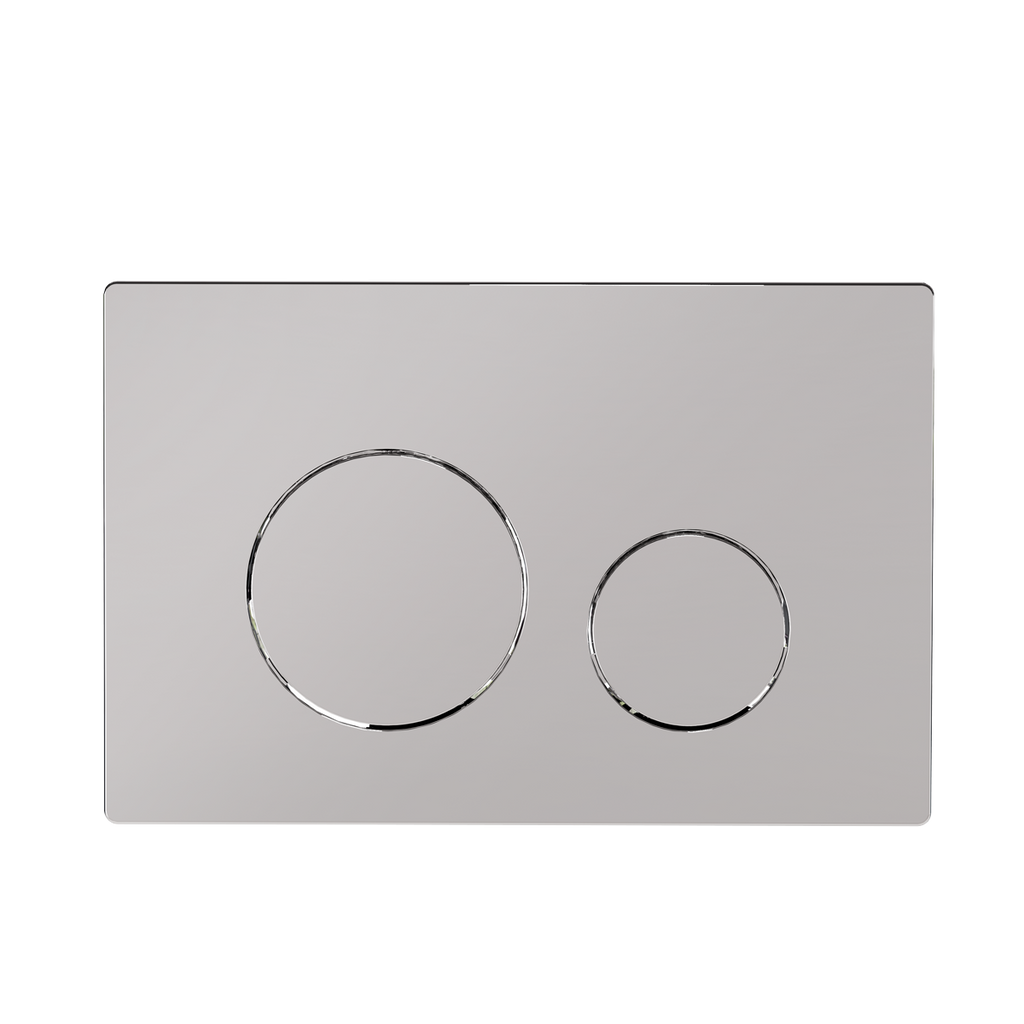 Chrome Toilet Flush Plate with Dual Flush DH408