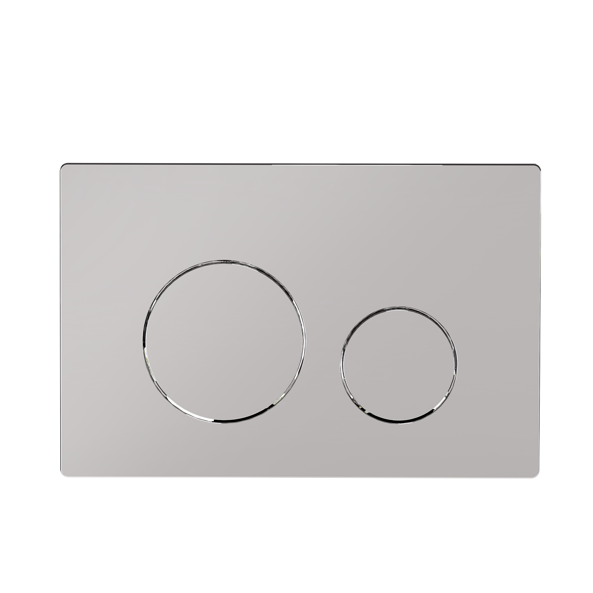 Chrome Toilet Flush Plate with Dual Flush DH408