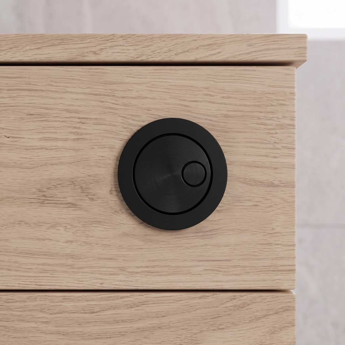 Flush Button for Cabinet-Style Cistern - Matt Black DH409
