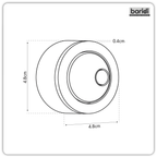 Flush Button for Cabinet-Style Cistern - Chrome DH410
