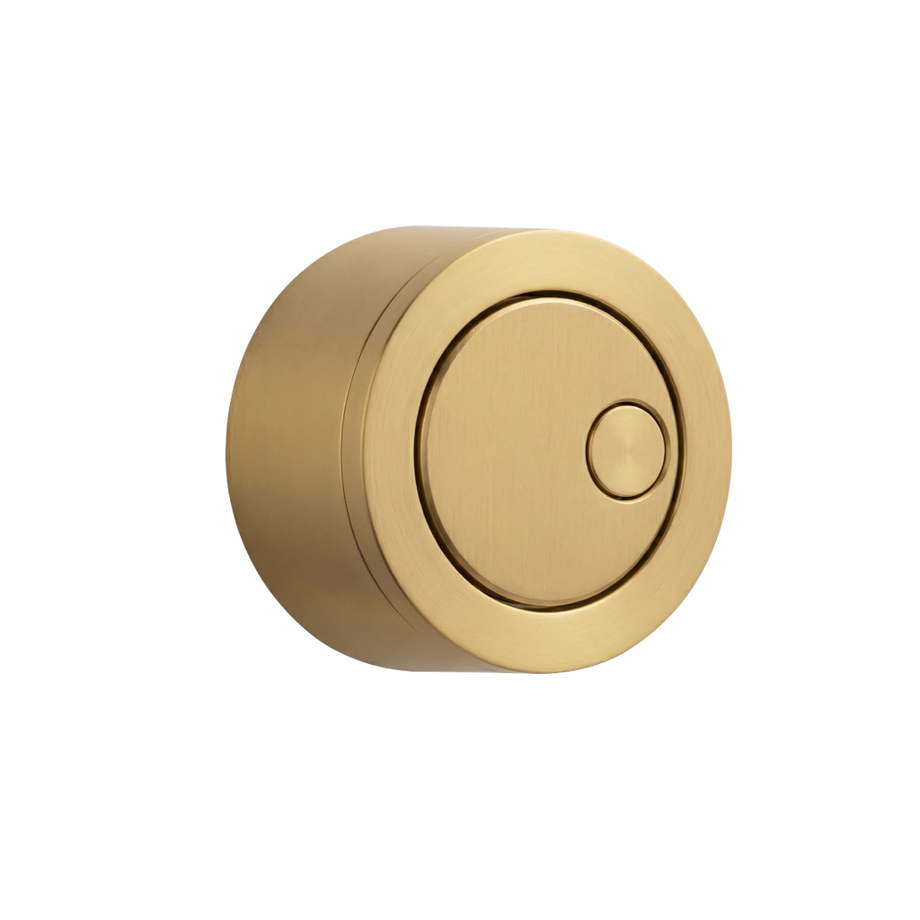 Flush Button for Cabinet-Style Cistern - Brushed Brass DH411