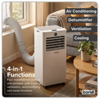 4-in-1 Portable Air Conditioner with Window Sealing Kit 5,000Btu/hr - White DH412