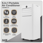 5-in-1 Portable Air Conditioner with Window Sealing Kit 7,000Btu/hr - White DH413