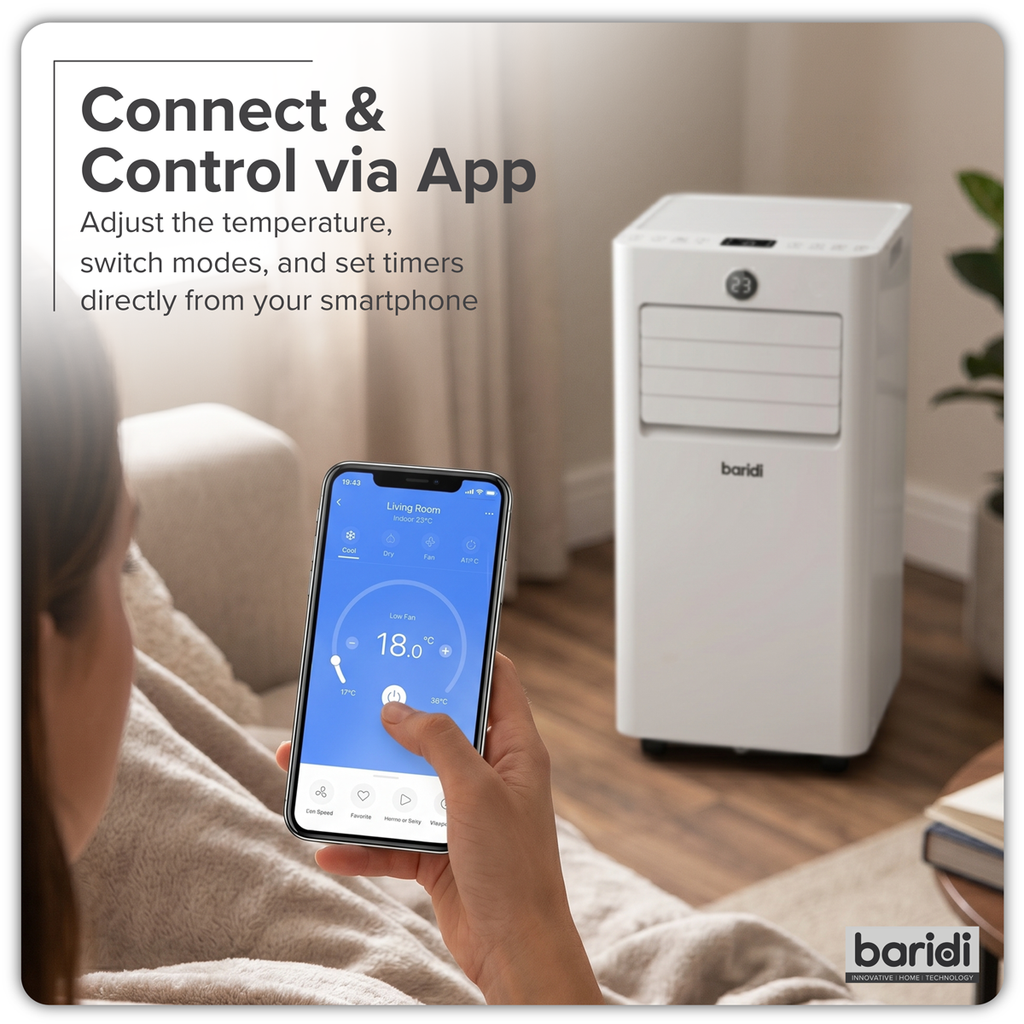 5-in-1 Portable Air Conditioner with Window Sealing Kit 7,000Btu/hr - White DH413