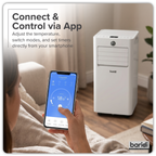 5-in-1 Portable Air Conditioner with Window Sealing Kit 7,000Btu/hr - White DH413
