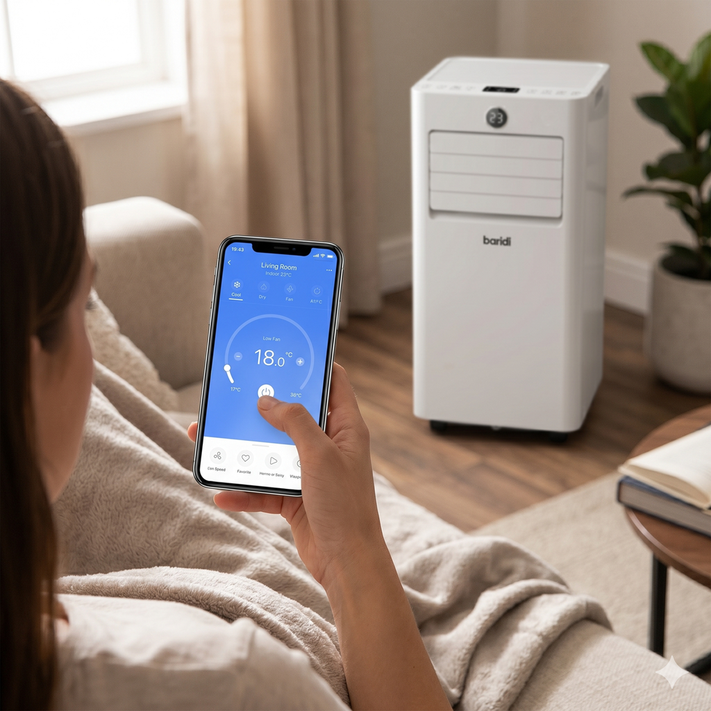 5-in-1 Portable Air Conditioner with Window Sealing Kit 7,000Btu/hr - White DH413