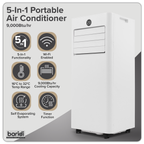 5-in-1 Portable Air Conditioner with Window Sealing Kit 9,000Btu/hr - White DH414