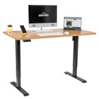 Dellonda Single Motor Electric Sit/Stand Desk, Digital Control - Oak Desktop DH41
