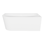 Right-Hand Corner Slim Rim Bath with Overflow System 170cm – Gloss White DH428