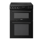 60cm Freestanding Cooker with 99L Double Cavity & Ceramic Hob - Black DH429