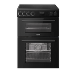 60cm Freestanding Cooker with 99L Double Cavity & Ceramic Hob - Black DH429