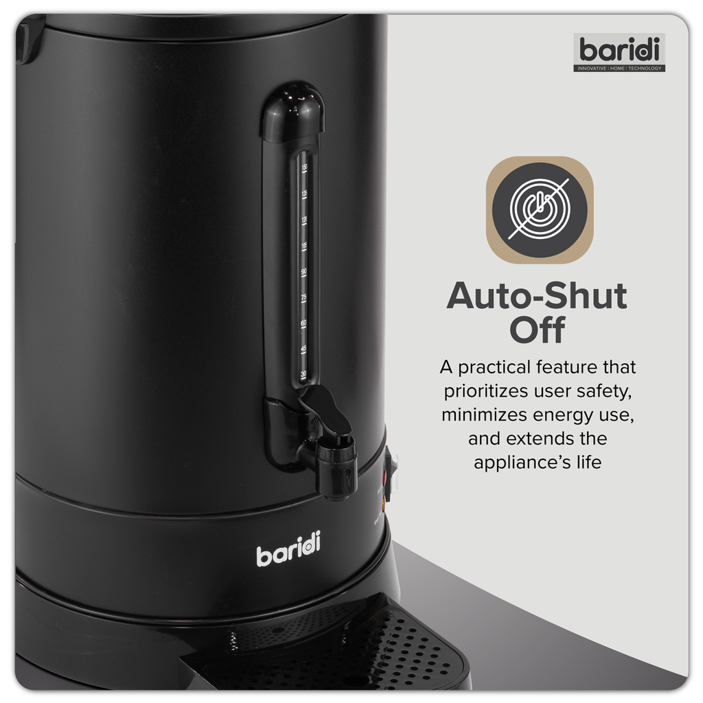 Hot Water Boiler/Tea Urn, 20L Capacity - Black DH431