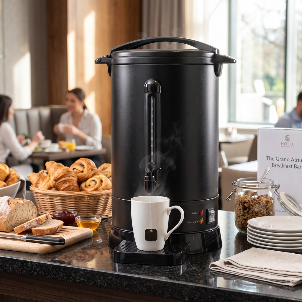 Hot Water Boiler/Tea Urn, 20L Capacity - Black DH431