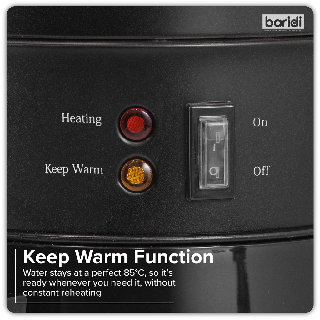 Hot Water Boiler/Tea Urn, 20L Capacity - Black DH431