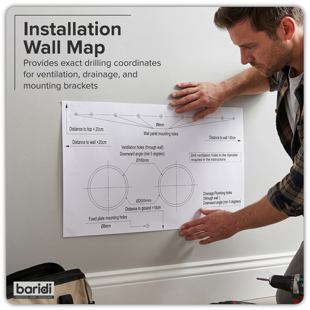 4-in-1 Smart Monobloc Wall-Mounting Air Conditioning Unit 10,000Btu/hr - White DH432