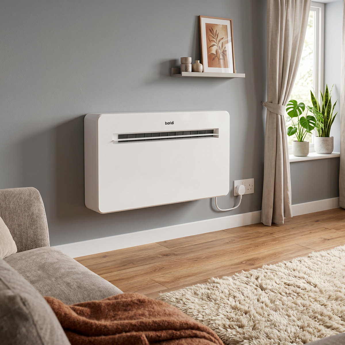 4-in-1 Smart Monobloc Wall-Mounting Air Conditioning Unit 12,000Btu/hr - White DH433