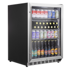 Outdoor Drinks/Beverage/Bar Fridge with Triple Glazed Door & Security Lock 150L - Stainless Steel DH439