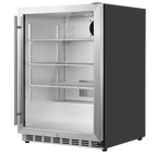 Outdoor Drinks/Beverage/Bar Fridge with Triple Glazed Door & Security Lock 150L - Stainless Steel DH439