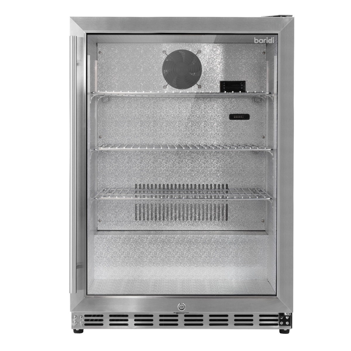 Outdoor Drinks/Beverage/Bar Fridge with Triple Glazed Door & Security Lock 150L - Stainless Steel DH439