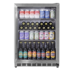 Outdoor Drinks/Beverage/Bar Fridge with Triple Glazed Door & Security Lock 150L - Stainless Steel DH439