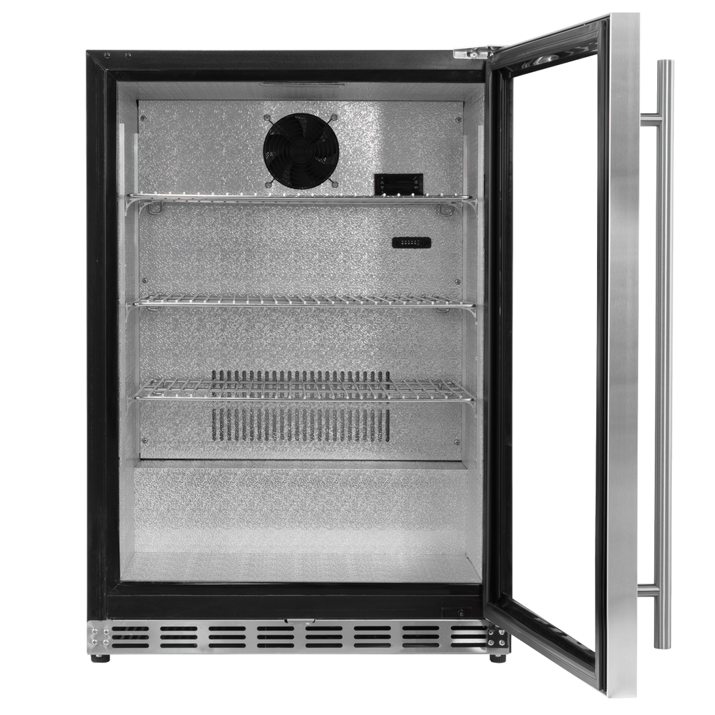 Outdoor Drinks/Beverage/Bar Fridge with Triple Glazed Door & Security Lock 150L - Stainless Steel DH439