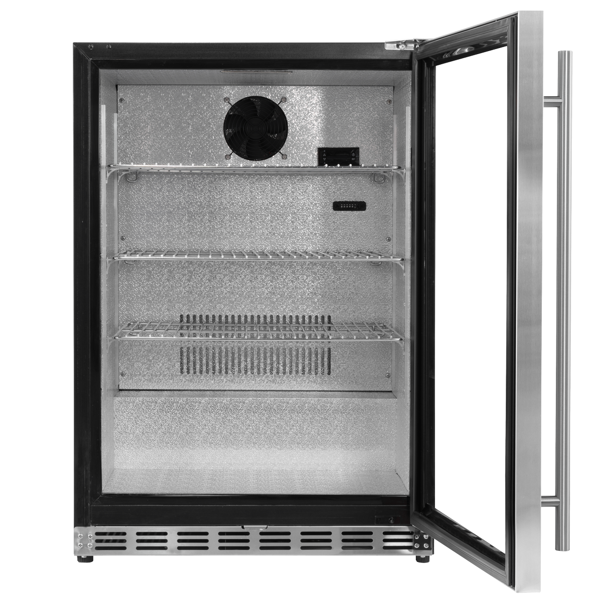 Outdoor Drinks/Beverage/Bar Fridge with Triple Glazed Door & Security Lock 150L - Stainless Steel DH439