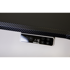 Dellonda Single Motor Electric Sit/Stand Desk, Digital Control - Carbon Fibre Effect Desktop DH43