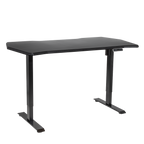 Dellonda Single Motor Electric Sit/Stand Desk, Digital Control - Carbon Fibre Effect Desktop DH43