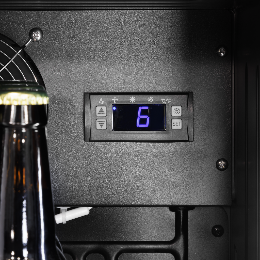 Tall Drinks/Bar Fridge with Digital Controls & Auto Defrost 160L - Black DH440