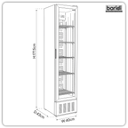 Tall Drinks/Bar Fridge with Digital Controls & Auto Defrost 160L - Black DH440